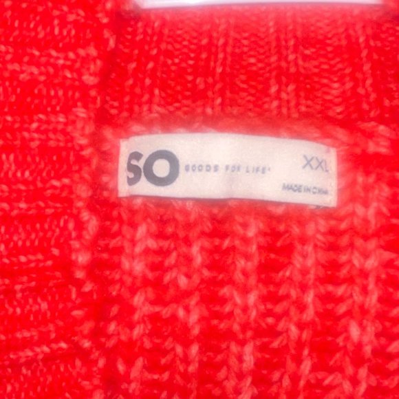 Red Knit Longsleeve Sweater - Picture 4 of 4